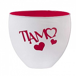 01 BIANCO VASO MEZZA O D 13 H 11 INDUS