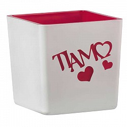 01 BIANCO VASO QUADRATO 14*14*14 AUTOMATICO INDUS