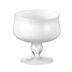 01 BIANCO COPPA CON GAMBO H 16 CM D.17 CM ANTILIA