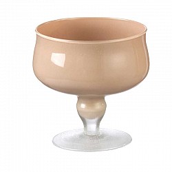 146 BISCOTTO CHIARO COPPA CON GAMBO H 16 CM D.17 CM ANTILIA