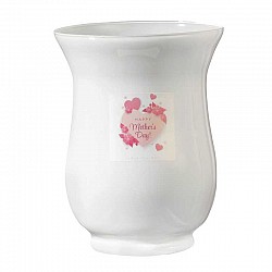 01 BIANCO VASO BOB D. 14 H. 18 ORIONE