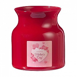04 ROSSO VASO CONTENITORE D 11.5 H 12.5 ORIONE