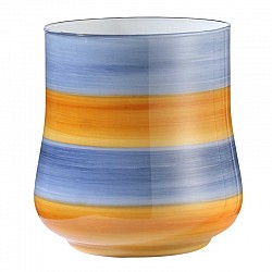BLU INDACO/AMBRA SCURO VASO SIMONA D. 15.2 H. 16 CARENA