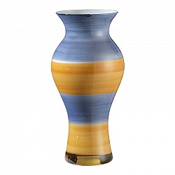 BLU INDACO/AMBRA SCURO VASO FLORA D 18 H 37 CARENA