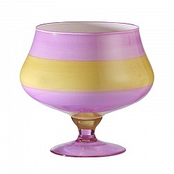 FUCSIA/AMBRA VASO CONO C/PIEDE D 16 H 17 CARENA