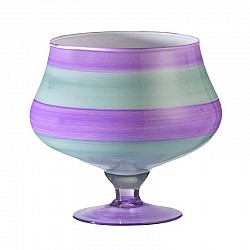 CELESTE POLVERE GLICINE VASO CONO C/PIEDE D 16 H 17 CARENA