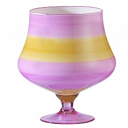 FUCSIA/AMBRA VASO CONO C/PIEDE D 12.5 H 20 CARENA