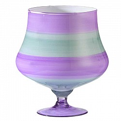 CELESTE POLVERE GLICINE VASO CONO C/PIEDE D 12.5 H 20 CARENA