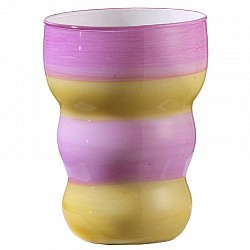 FUCSIA/AMBRA VASO ONDA D. 14 H. 18 CARENA