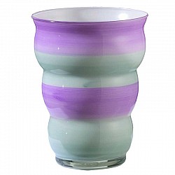 CELESTE POLVERE GLICINE VASO ONDA D. 14 H. 18 CARENA