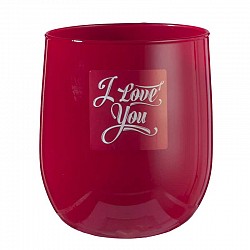 04 ROSSO VASO ZERO D 16.5 H 17.6 LIBRA