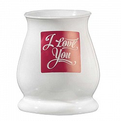 01 BIANCO VASO D 13 H 13  LIBRA