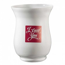 01 BIANCO VASO BOB D. 14 H. 18 LIBRA