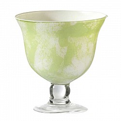33 VERDE PRATO CENTROTAVOLA CON ANELLO PICCOLO D. 14 H 15 LY