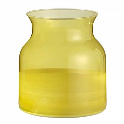 63 GIALLO LIMONE VASO CONTENITORE D 19 H 17,5 PERSEO