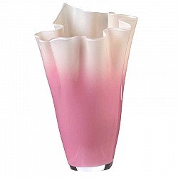 09 ROSA VASO FAZZOLETTO D. 24.5 H. 35 ARA