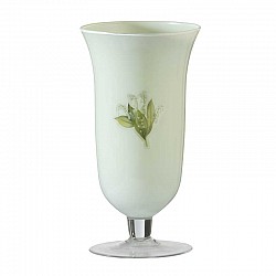 68 VERDE MELA VASO CON PIEDE D 12.6 H 23 AURIGA