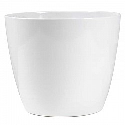 01 BIANCO VASO TERRACOTTA EST.D.25 H. 22 CM INT.D23H.20CM GE