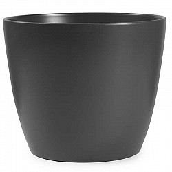 53 GRIGIO SCURO VASO TERRACOTTA EST.D.25 H. 22 CM INT.D23H.2