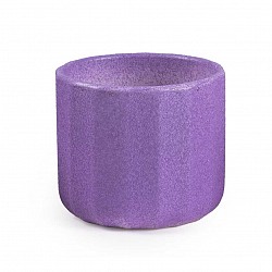 46 CICLAMINO GOFFRANTE CASPO CHIARA CERAMICA  D.7 H. 6.5 CM