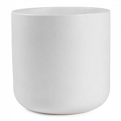 01 BIANCO GOFFRANTE   CASPO ANDREA CERAMICA  D.26.5 H. 26.5