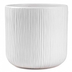 01 BIANCO CASPO CAMILLA CERAMICA  D.24.5 H. 24CM GEMINI