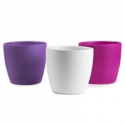 BIANCO-CICLAMINO-FUCSIA GOFFRANTE CASPO GINEVRA CERAMICA  D