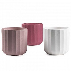 BIANCO-ROSA ANTICO-CIPRIA GOFFRANTE CASPO CHIARA CERAMICA D
