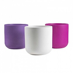 BIANCO-CICLAMINO-FUCSIA GOFFRANTE CASPO ANDREA CERAMICA  D1