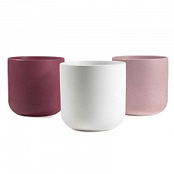 2 BIANCO-ROSA ANTICO-CIPRIA GOFFRANTE CASPO ANDREA CERAMICA