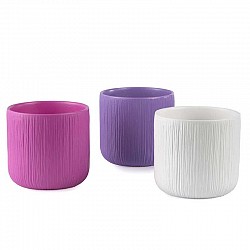 M70 BIANCO-CICLAMINO-FUCSIA GOFFRANTE CASPO CAMILLA CERAMIC