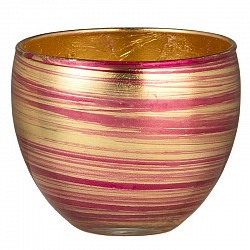 32 FUCSIA VASO MEZZA O D 17 H 14 UNAKITE