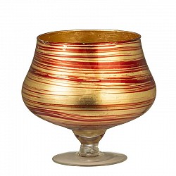 04 ROSSO VASO CONO C/PIEDE D 16 H 17 UNAKITE