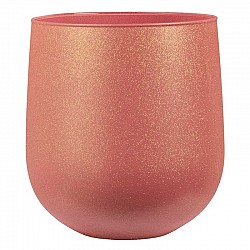71 ROSA SCURO VASO ZERO D 16.5 H 17.6 BERILLO