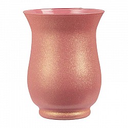 71 ROSA SCURO VASO BOB D. 14 H. 18 BERILLO