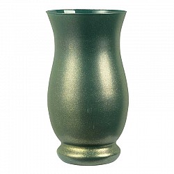 128 VERDE PETROLIO SCURO VASO OREGON D 16.5 H 30 BERILLO