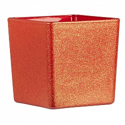 04 ROSSO VASO QUADRATO 8X8X8 BERILLO