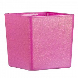 32 FUCSIA VASO QUADRATO 8X8X8 BERILLO
