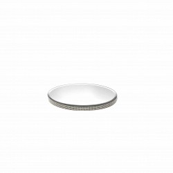 SPECCHIO TONDO CON BORDO IN STRASS 25.5 H 1.9CM