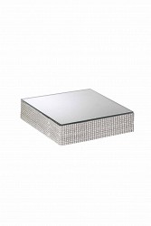 SPK  QUADRATO CON BORDO IN STRASS L.25X25 H 6