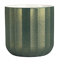20 VERDE PETROLIO VASO TERRACOTTA EST.D.28 H. 23 CM INT.DM.2