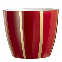 04 ROSSO BIANCO VASO TERRACOTTA EST.D.20 H.18 CM INT.D19H.17