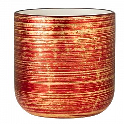 04 ROSSO CASPO ANDREA CERAMICA  D.20.5 H. 20 CM. TANZANITE