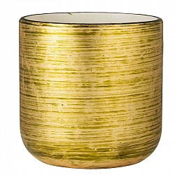 26 VERDE OLIVA CASPO ANDREA CERAMICA  D.20.5 H. 20 CM. TANZ