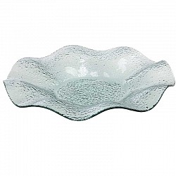 TIFFANY CENTROTAVOLA ONDULATO DM. 28 CM. LUSTRATO