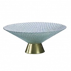 CELESTE POLVERE CENTROTAVOLA  DM.27.8 CM.11.2 CM LUSTRATO