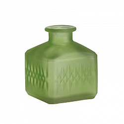 VERDE MELA BOTTIGLIA QUADRATA L. 9X9 H. 11 CM SATINATO NEUTR