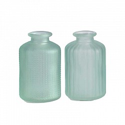 TIFFANY BOTTIGLIE MIX IN 2 DESIGN D. 6 H. 10 CM SATINATO NEU