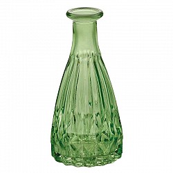 VERDE MELA BOTTIGLIA D. 7 H. 14,5 CM LUSTRATO