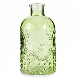 VERDE MELA BOTTIGLIA  CON DIS.A. RILIEVO DM. 6 H.12.5 CM LUS